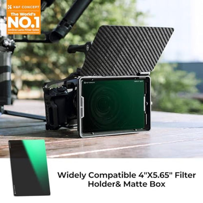 K&F CONCEPT 4'' x 5.65'' Square ND1.2 (4 Stops) Filter – Side View