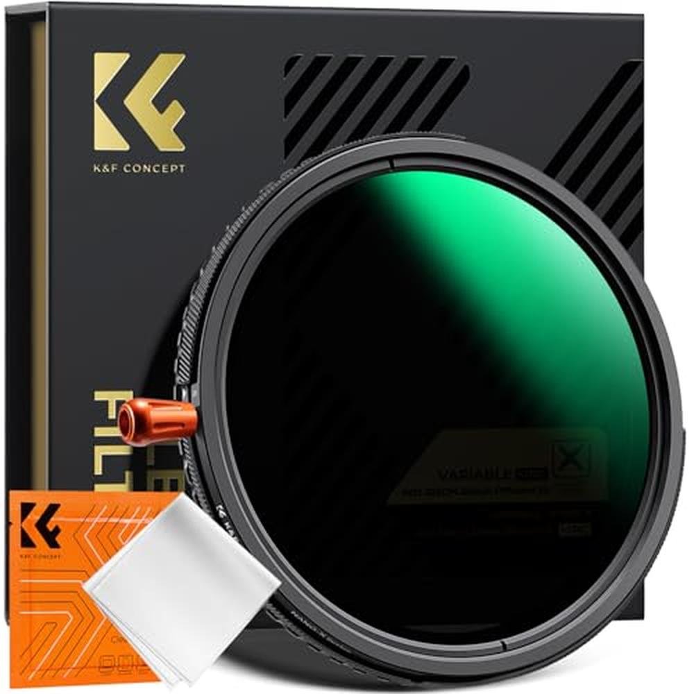 K&F CONCEPT 40.5mm Black Diffusion Mist Effect 1/4 & – Front View