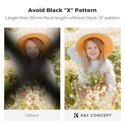 K&F CONCEPT 40.5mm Black Diffusion Mist Effect 1/4 & – In Use