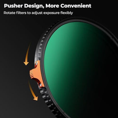 K&F CONCEPT 40.5mm Putter Variable ND Filter ND2-400 (1-9 – Packaging