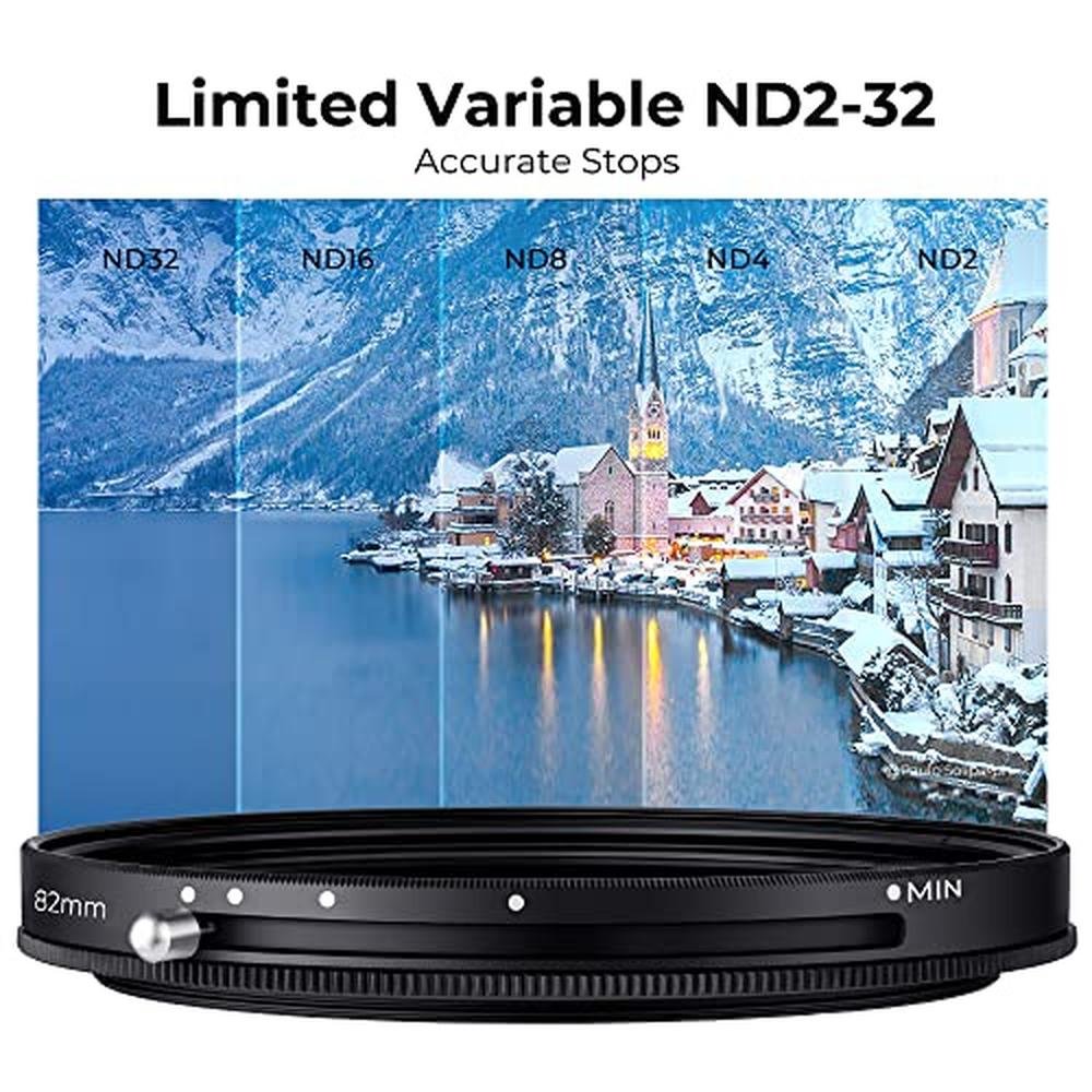 K&F CONCEPT 40.5mm Variable Fader ND2-ND32 ND Filter and – In Use