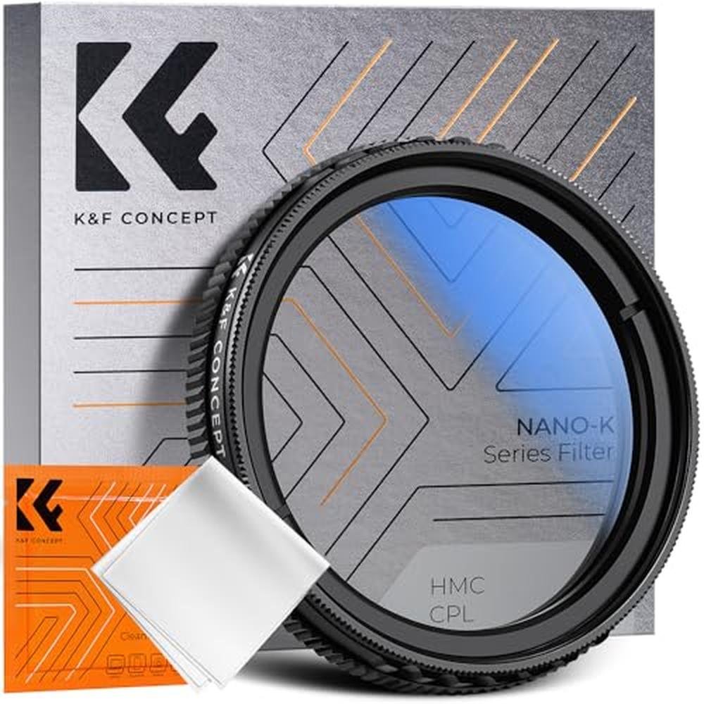 K&F Concept 40mm Ultra-Slim CPL Circular Polarizer Dashcam – Front View