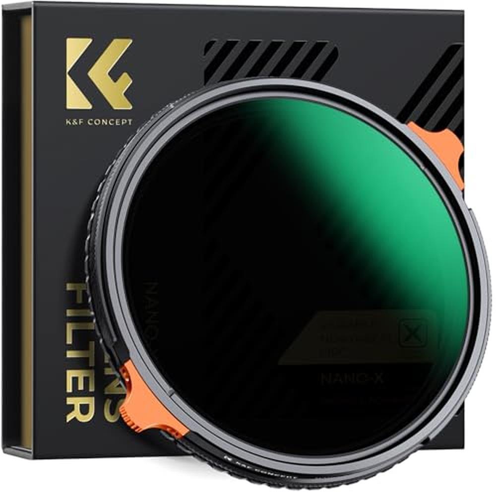 K&F CONCEPT 43mm ND4-64 (2-6 Stops) ND Lens Filter Variable – Front View