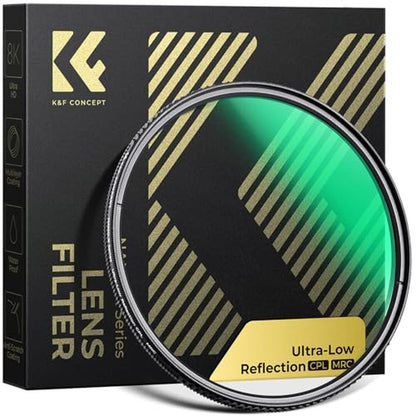 K&F CONCEPT 43mm Ultra-Low Reflectivity Circular Polarizers – Front View