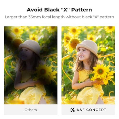 K&F CONCEPT 49mm Black Diffusion Mist Effect 1/4 & Variable – In Use