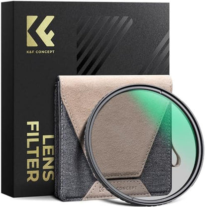 K&F CONCEPT 49mm Circular Polarizers Filter Super Slim with – Front View