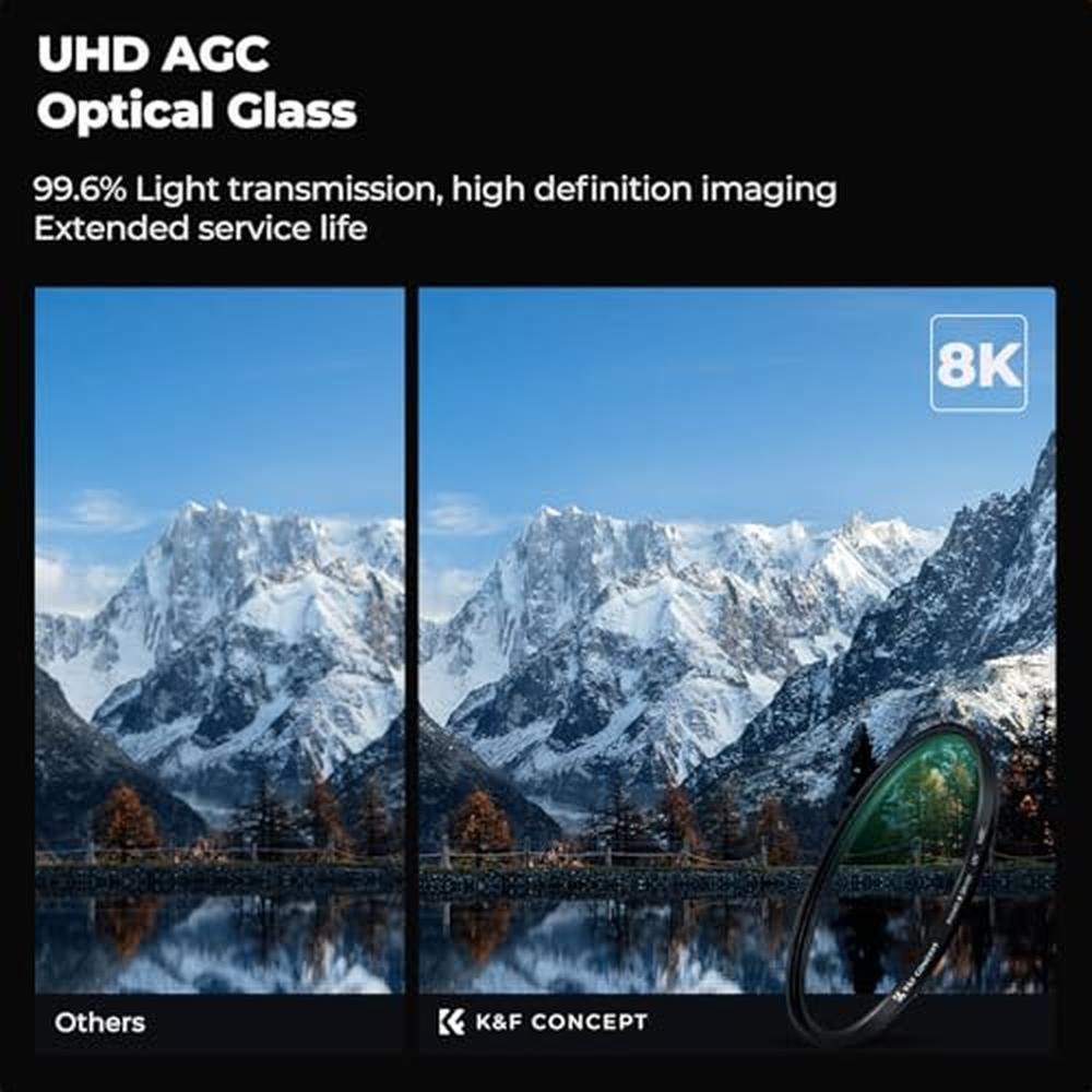 K&F CONCEPT 49mm MC UV Protection Filter with 28 – Close-up Detail