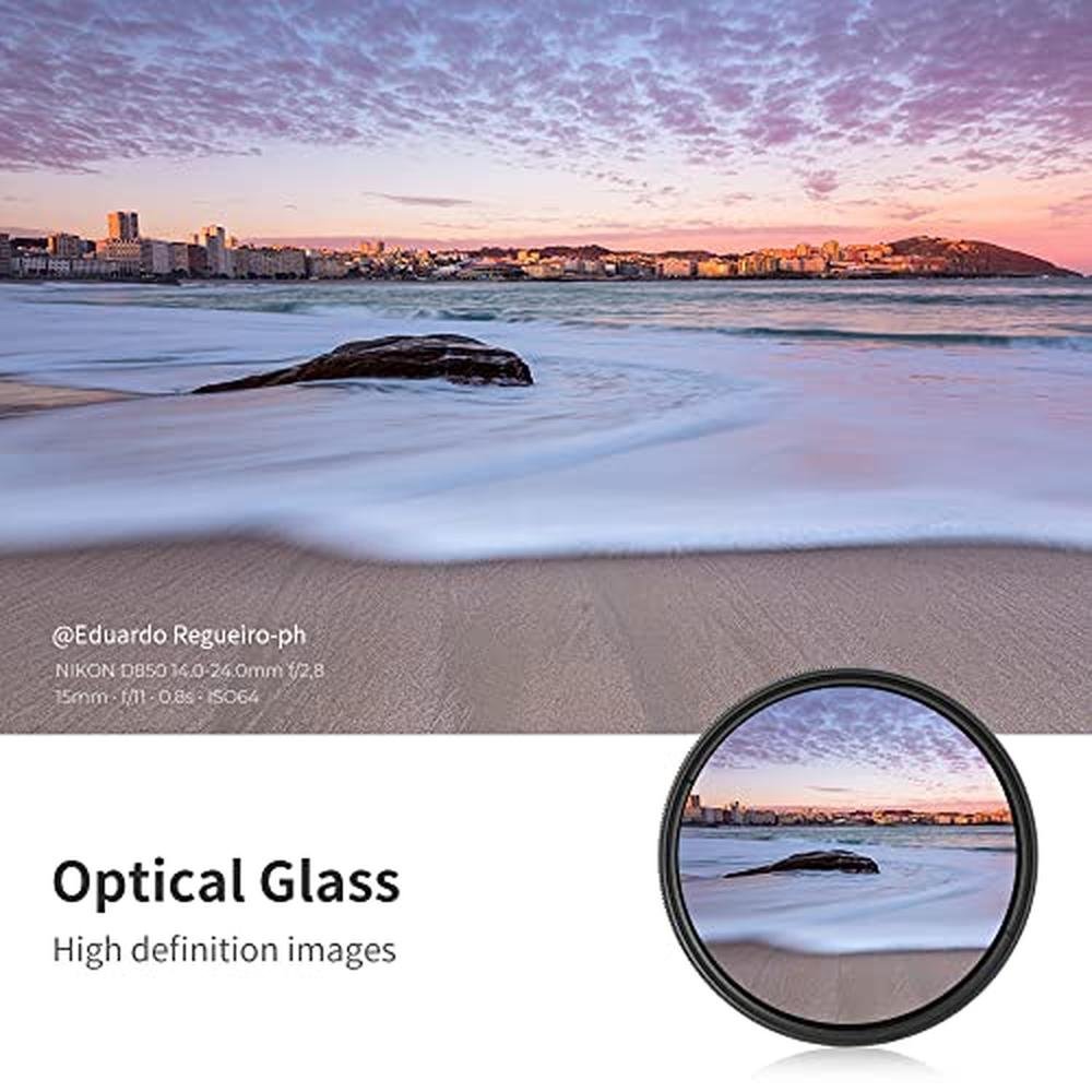 K&F CONCEPT 49mm Variable ND2-ND400 ND Lens Filter (1-9 – In Use