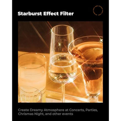 K&F CONCEPT 49mm Variable Star Filter Cross Screen – In Use