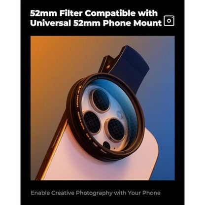K&F CONCEPT 52mm Star Filters Kit (3pcs) 4 Points 6 Points – Close-up Detail
