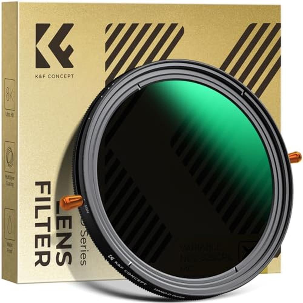 K&F CONCEPT 52mm Variable Fader ND2-32 ND Filter and CPL – Front View