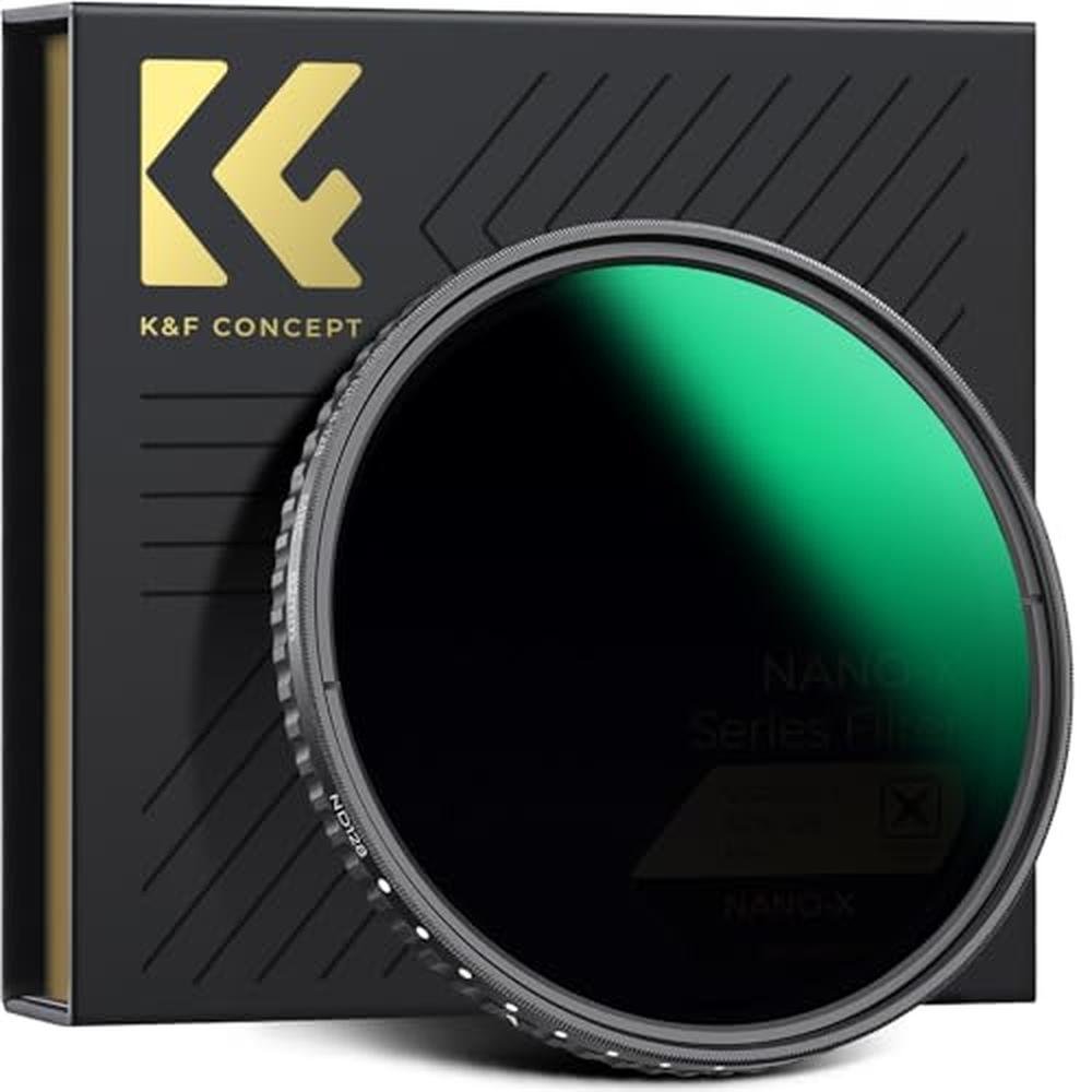 K&F Concept 52mm Variable ND Lens Filter ND8-ND128 (3-7 – Front View