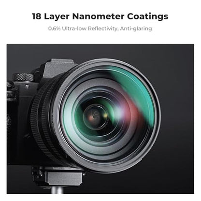 K&F CONCEPT 55mm Black Diffusion 1/4 & 1/8 Filters Kit Mist – Packaging