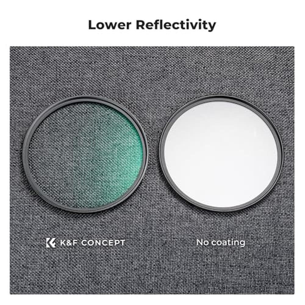 K&F CONCEPT 55mm Black Diffusion 1/4 Filter Mist Cinematic – Packaging
