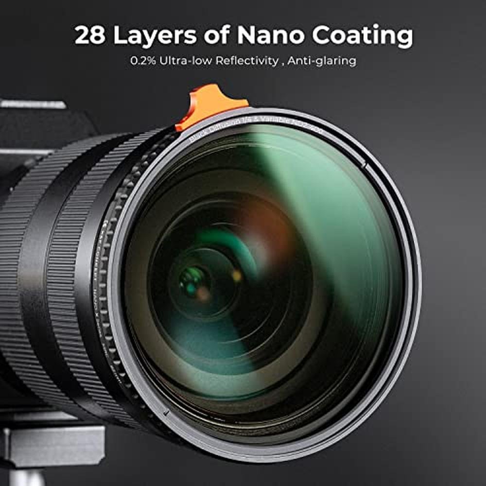 K&F CONCEPT 55mm Black Diffusion Mist 1/4 Effect & Variable – In Use