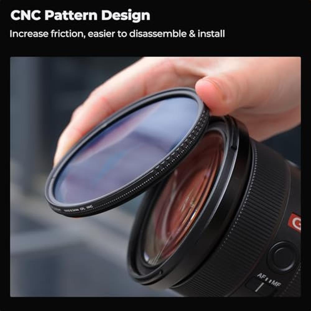 K&F CONCEPT 55mm Circular Polarizer Filter Ultra-Slim 18 – Packaging