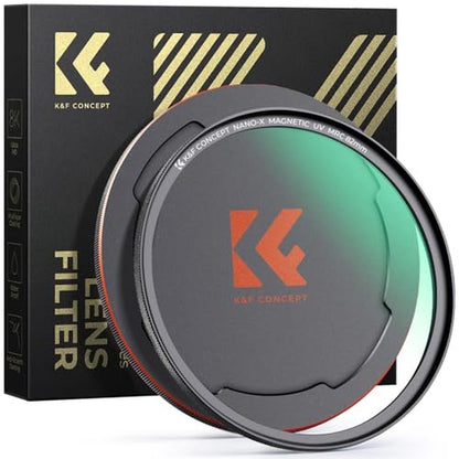 K&F CONCEPT 55mm Magnetic MC UV Lens Protection Filter + – Front View