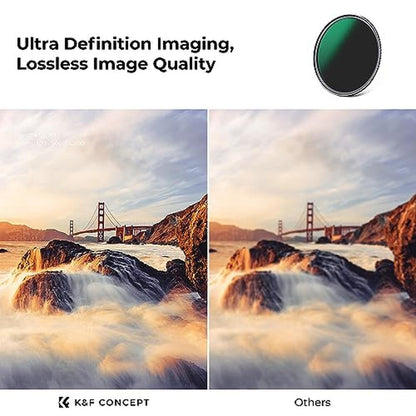 K&F CONCEPT 55mm ND8 ND64 ND1000 ND Lens Filters Kit- – In Use