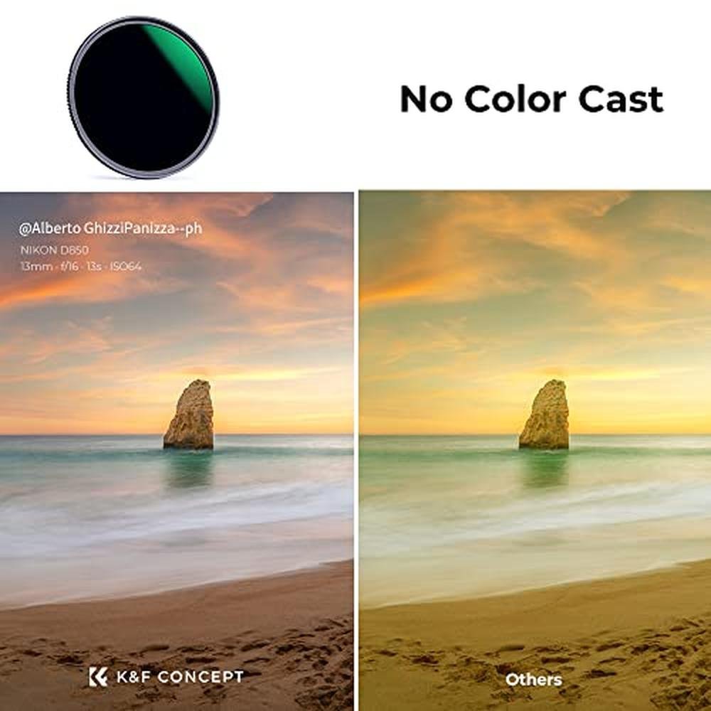 K&F CONCEPT 58mm ND1000 (10-Stop Fixed Neutral Density) ND – In Use