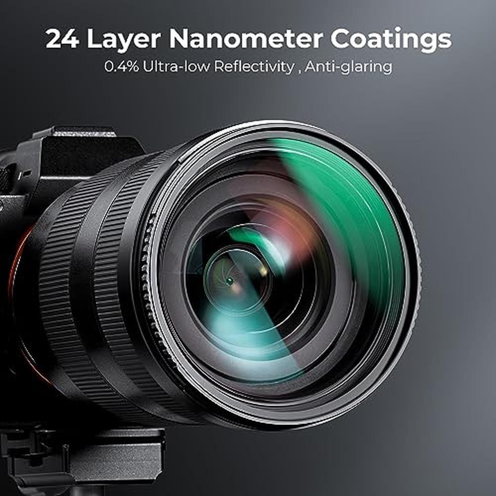 K&F CONCEPT 58mm ND8 ND64 ND1000 ND Lens Filters Kit- – Packaging