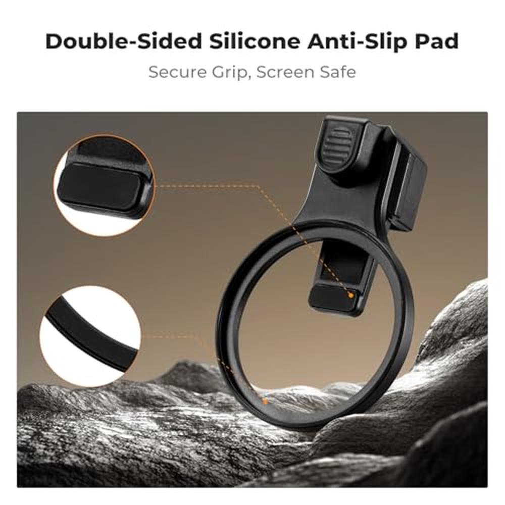 K&F CONCEPT 58mm Press-on CPL Phone Lens Filter Kit – Close-up Detail