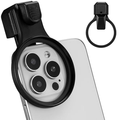 K&F CONCEPT 58mm Press-on Phone Lens Filter Adapter – Front View