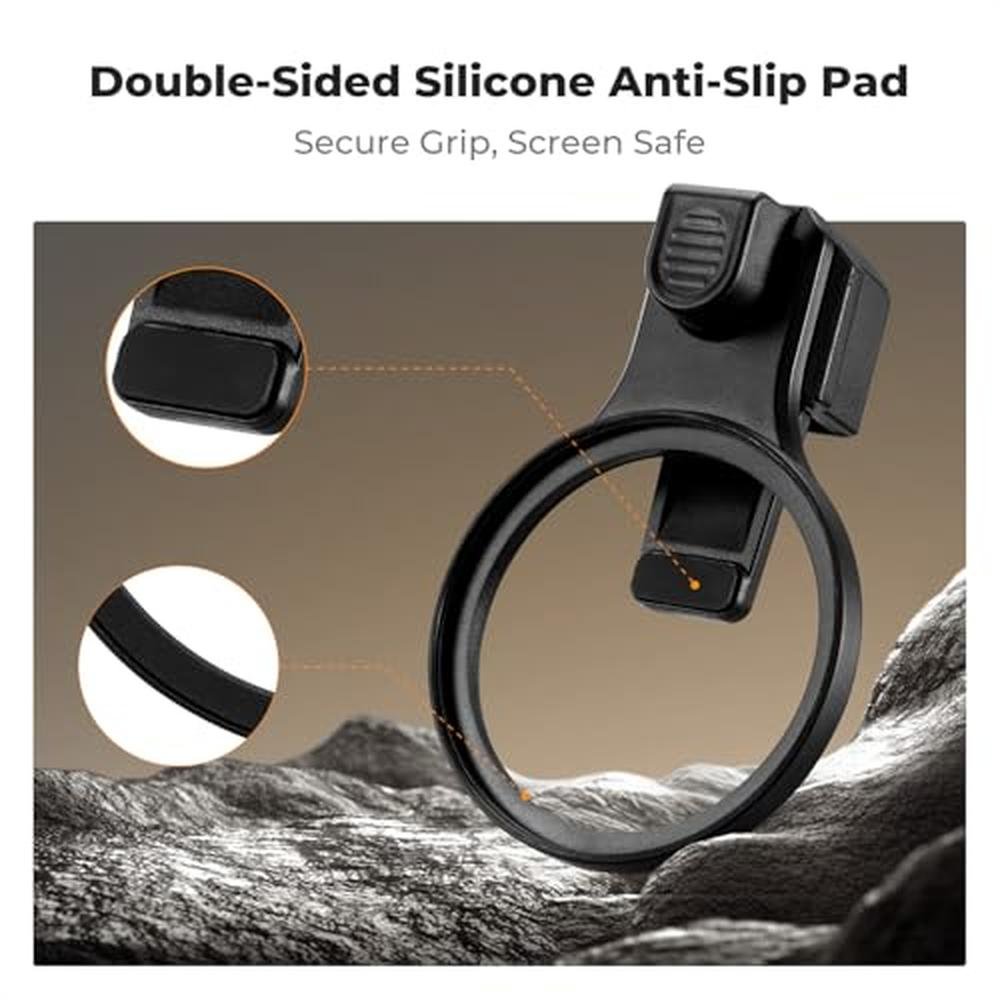 K&F CONCEPT 58mm Press-on Phone Lens Filter Adapter – Side View