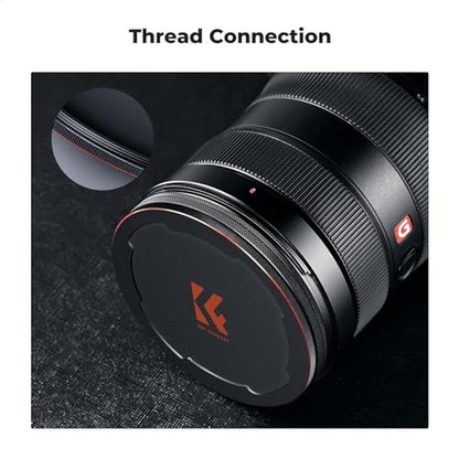 K&F CONCEPT 58mm Thread & Magnetic 2-in-1 Lens Filter Cap – In Use