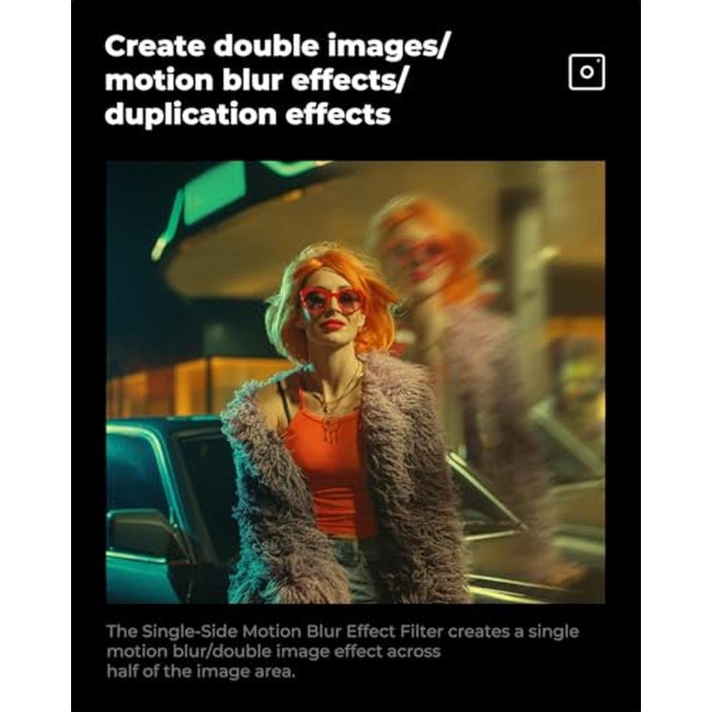 K&F CONCEPT 58mm Unilateral Blur Ghost Motion Filter Super – Close-up Detail