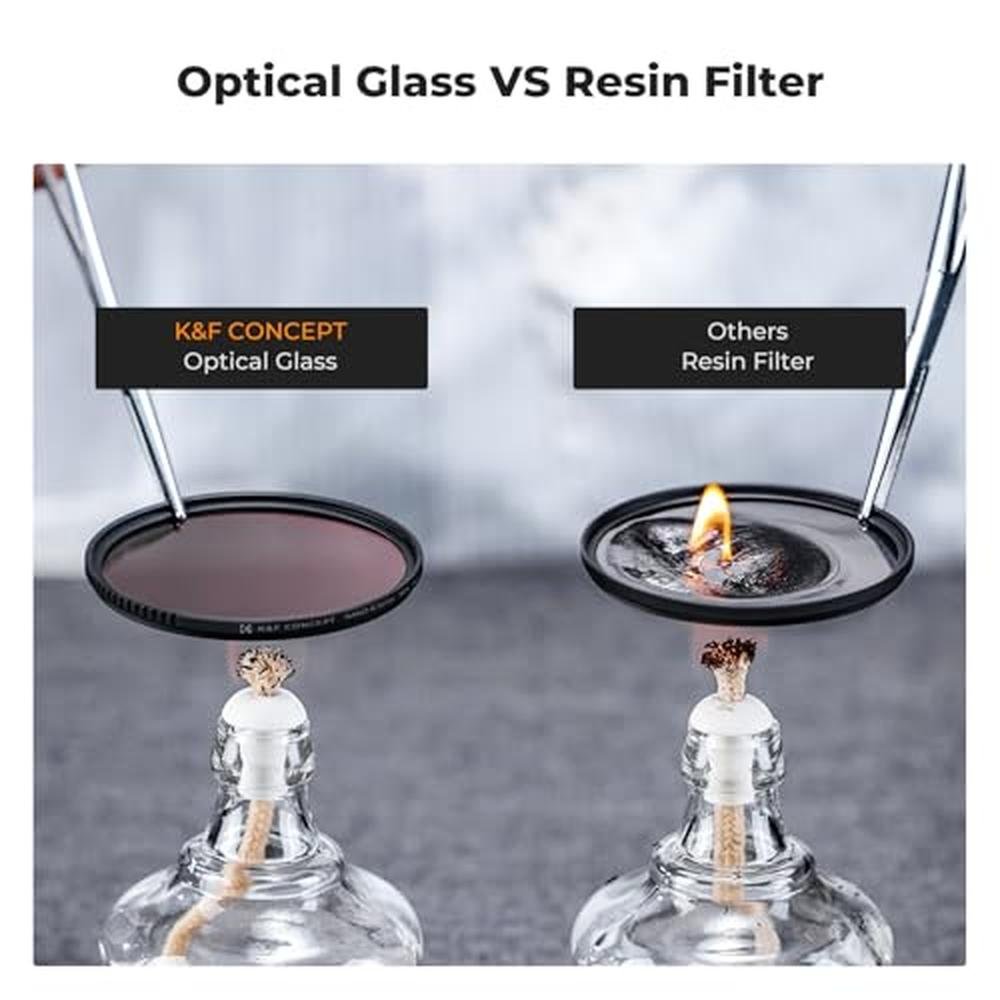 K&F Concept 58mm UV/CPL/ND Lens Filter Kit (3 Pieces)-18 – Close-up Detail