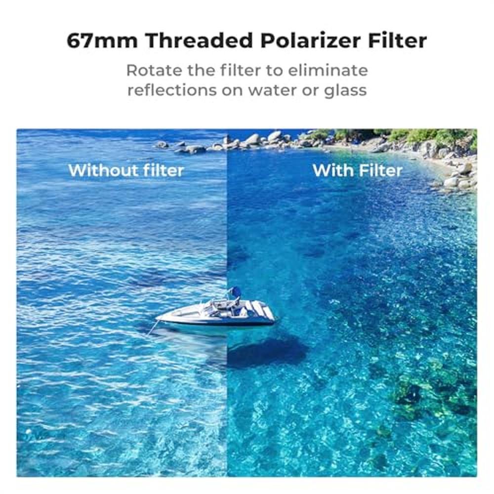 K&F CONCEPT 6.1 inch Magnetic Lens Filter Mount Adapter – Side View