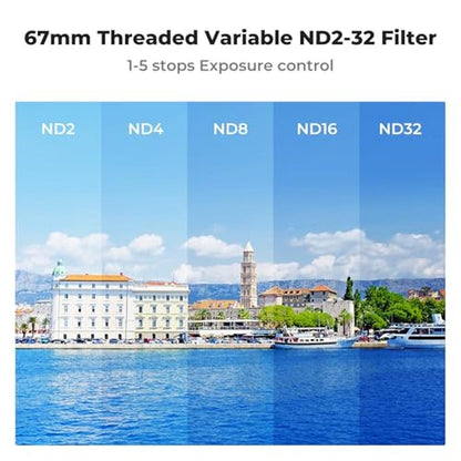 K&F CONCEPT 6.1 inch Magnetic Lens Filter Mount Adapter – Side View