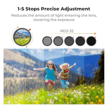 K&F CONCEPT 62mm Black Diffusion Mist Effect 1/4 & Variable – Packaging