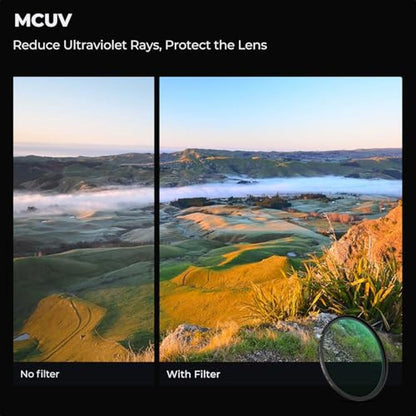 K&F Concept 62mm UV/CPL/ND2-400 Lens Filters Kit (3 PCS)-18 – Close-up Detail