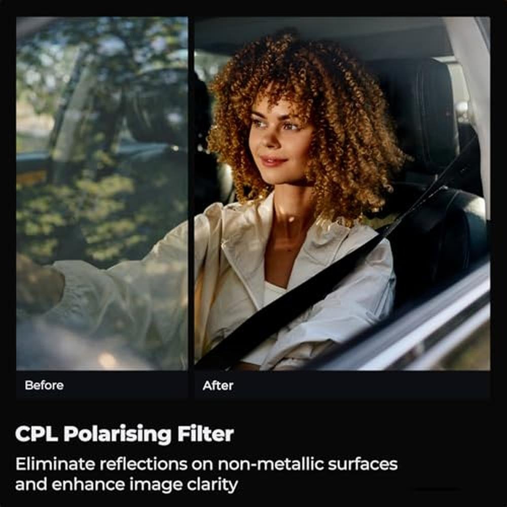 Filter Lens: K-F Concept 67mm Circular Polarizer Filter – Close-up Detail