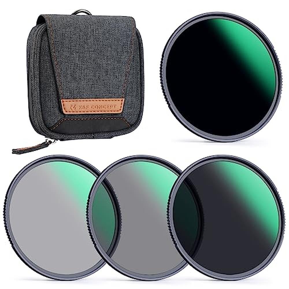 K&F CONCEPT 67mm Fixed ND4 ND8 ND64 ND1000 Lens Filters – Front View