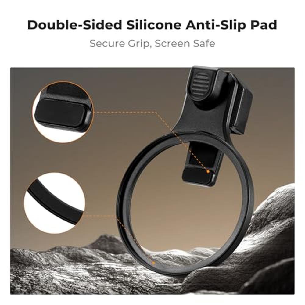 K&F CONCEPT 67mm Press-on ND2-32 Phone Lens Filter Kit – Close-up Detail