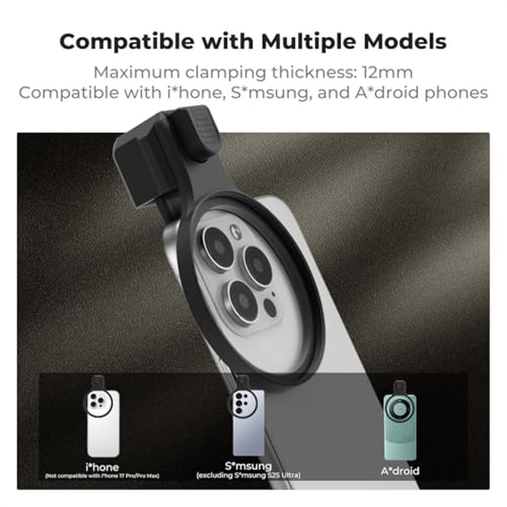 K&F CONCEPT 67mm Press-on Phone Lens Filter Adapter – Packaging