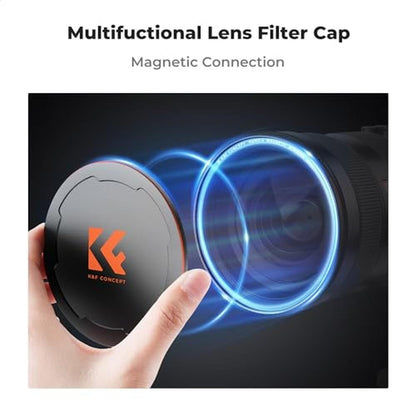 K&F CONCEPT 67mm Thread & Magnetic 2-in-1 Lens Filter Cap – Close-up Detail