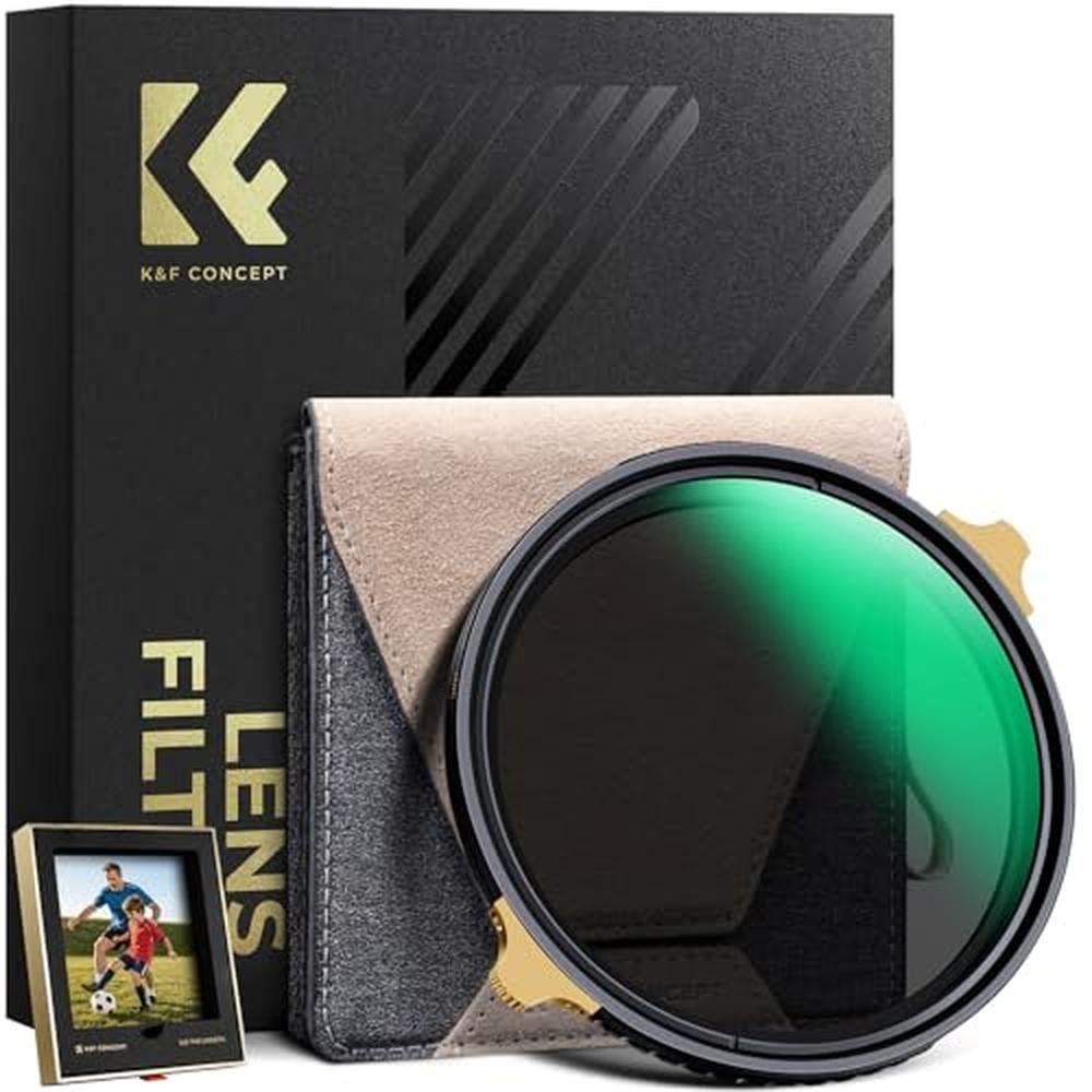 K&F CONCEPT 67mm Variable ND Lens Filter ND2-32 (1-5 Stops) – Front View