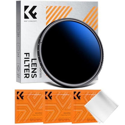 K&F CONCEPT 67mm Variable ND2-2000 (1-11 Stops) ND Camera – Front View