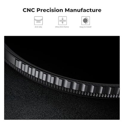 K&F CONCEPT 72mm Black Diffusion 1/4 & Circular Polarizing – Packaging
