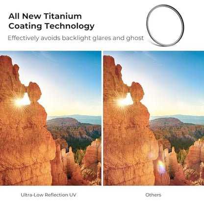K&F CONCEPT 72mm Ultra-Low Reflectivity MCUV Lens – Close-up Detail
