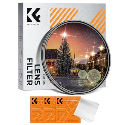 K&F CONCEPT 72mm Variable Star Filter Cross Screen – Front View