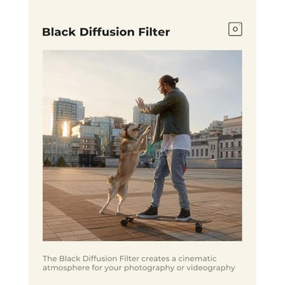 K&F Concept 77mm Black Diffusion 1/8 Filter – In Use