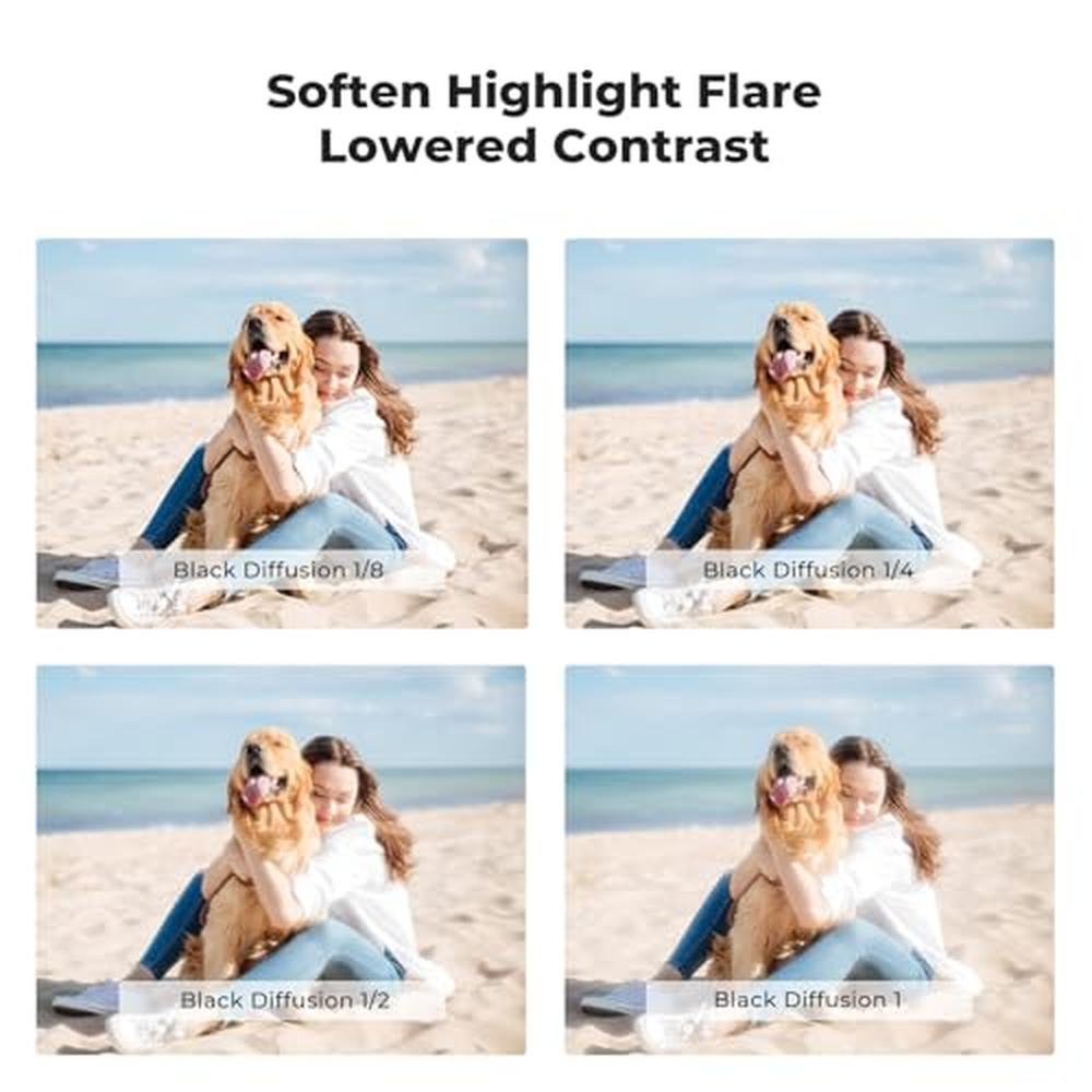 K&F CONCEPT 77mm Black Diffusion 1 Filter Mist Cinematic – In Use
