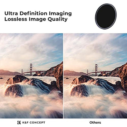 K&F CONCEPT 77mm Fixed ND4 ND8 ND64 ND1000 Lens Filters – In Use