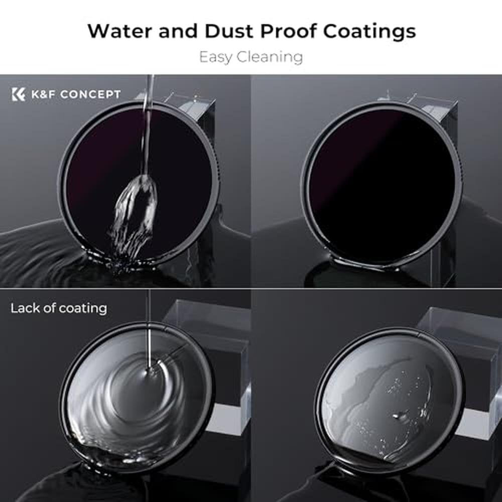 K&F CONCEPT 77mm ND100000(16.6 Stops) ND Lens Filter Solar – Close-up Detail