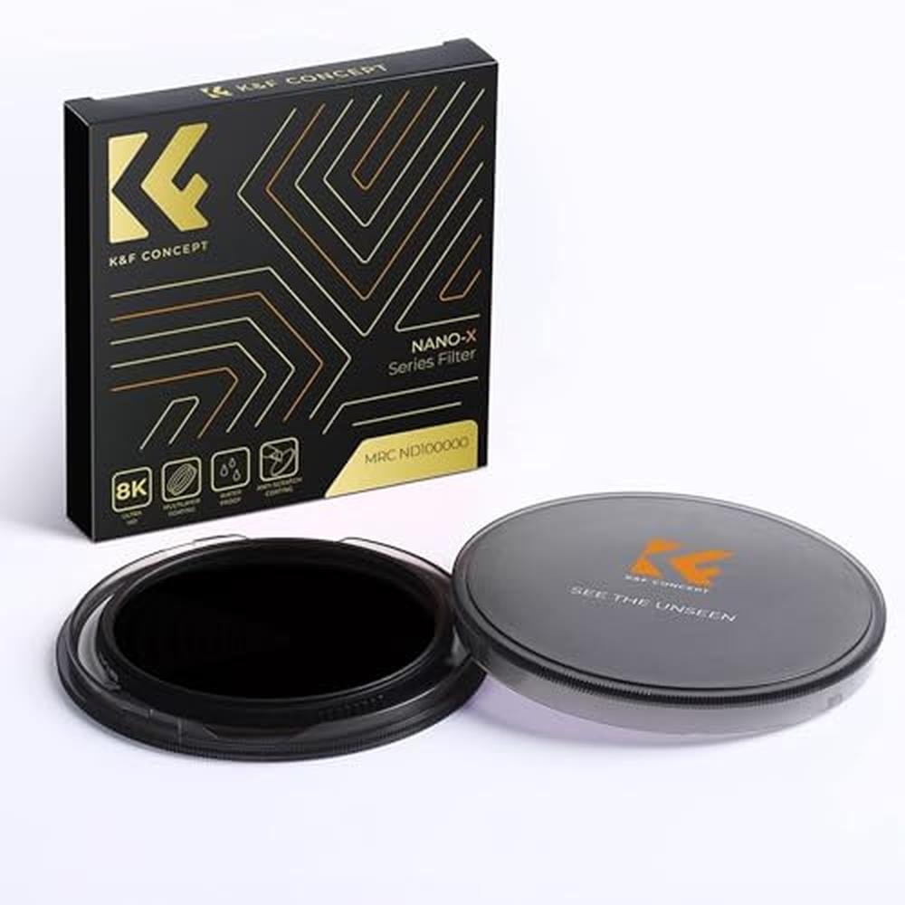 K&F CONCEPT 77mm ND100000(16.6 Stops) ND Lens Filter Solar – Packaging