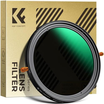 K&F CONCEPT 77mm Variable Fader ND2-32 ND Filter and CPL – Front View